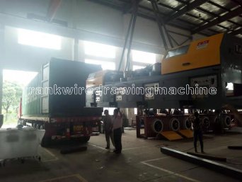 Show loading wire drawing machine